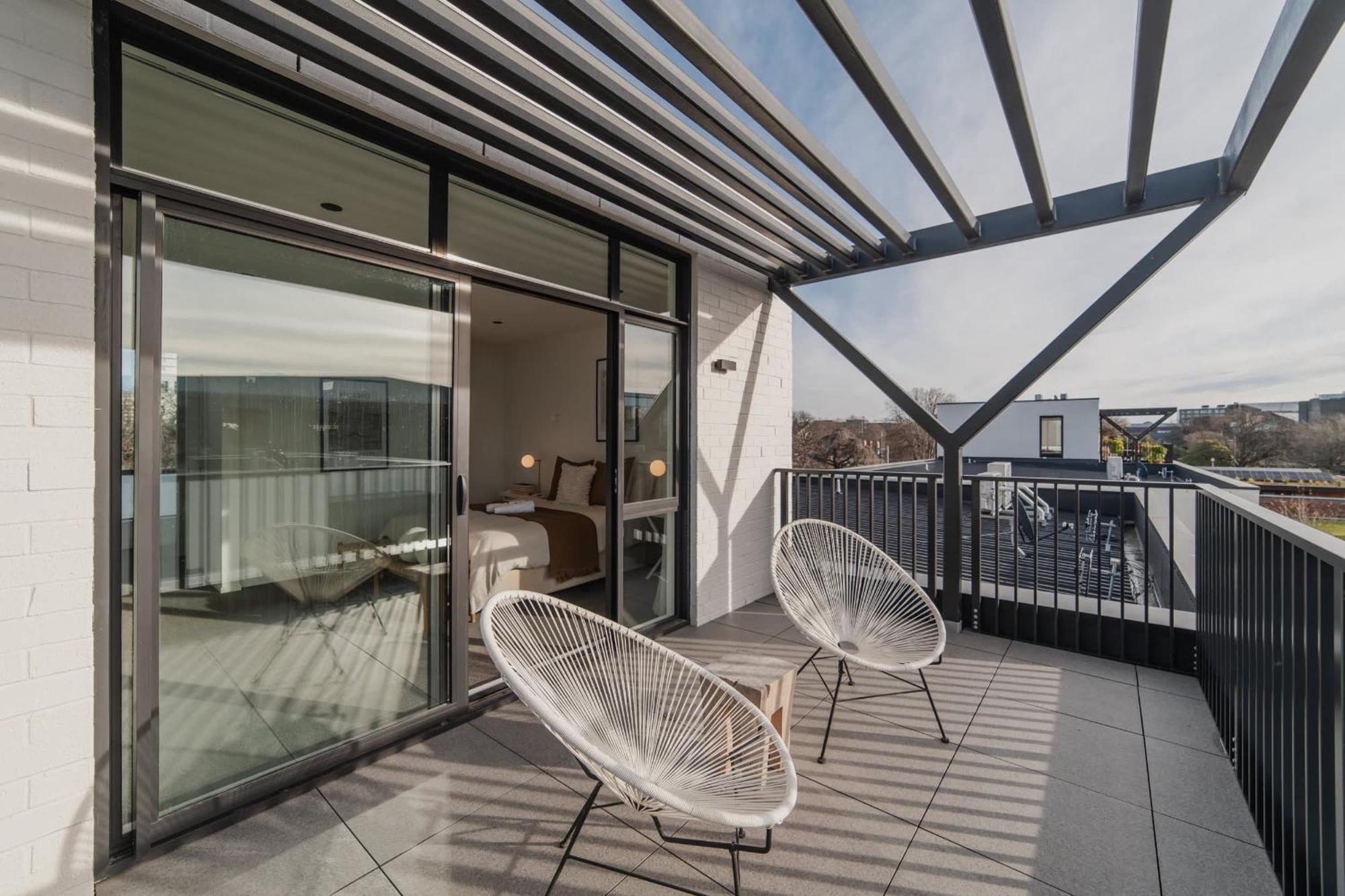 Chic And Contemporary Living At Cambridge Terrace Villa Christchurch Luaran gambar